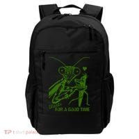 Praying Mantis Thanks For A Good Time Funny Backpack thumb 0