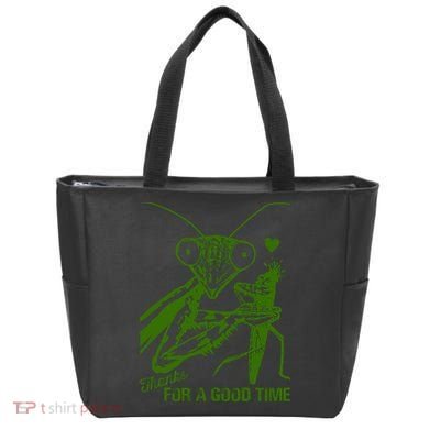 Praying Mantis Thanks For A Good Time Funny Tote Bag