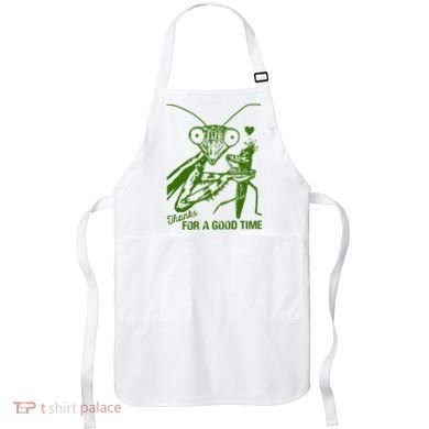 Praying Mantis Thanks For A Good Time Funny Apron