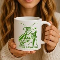 Praying Mantis Thanks For A Good Time Funny Coffee Mug thumb 3
