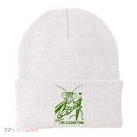 Praying Mantis Thanks For A Good Time Funny Beanie thumb 0