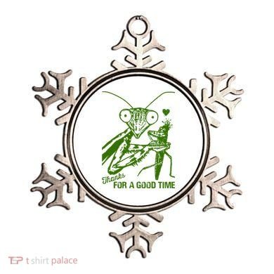 Praying Mantis Thanks For A Good Time Funny Ornament