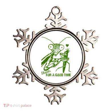 Praying Mantis Thanks For A Good Time Funny Ornament