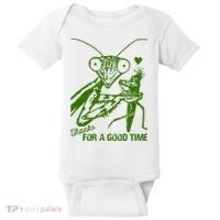 Praying Mantis Thanks For A Good Time Funny Baby Bodysuit thumb 0
