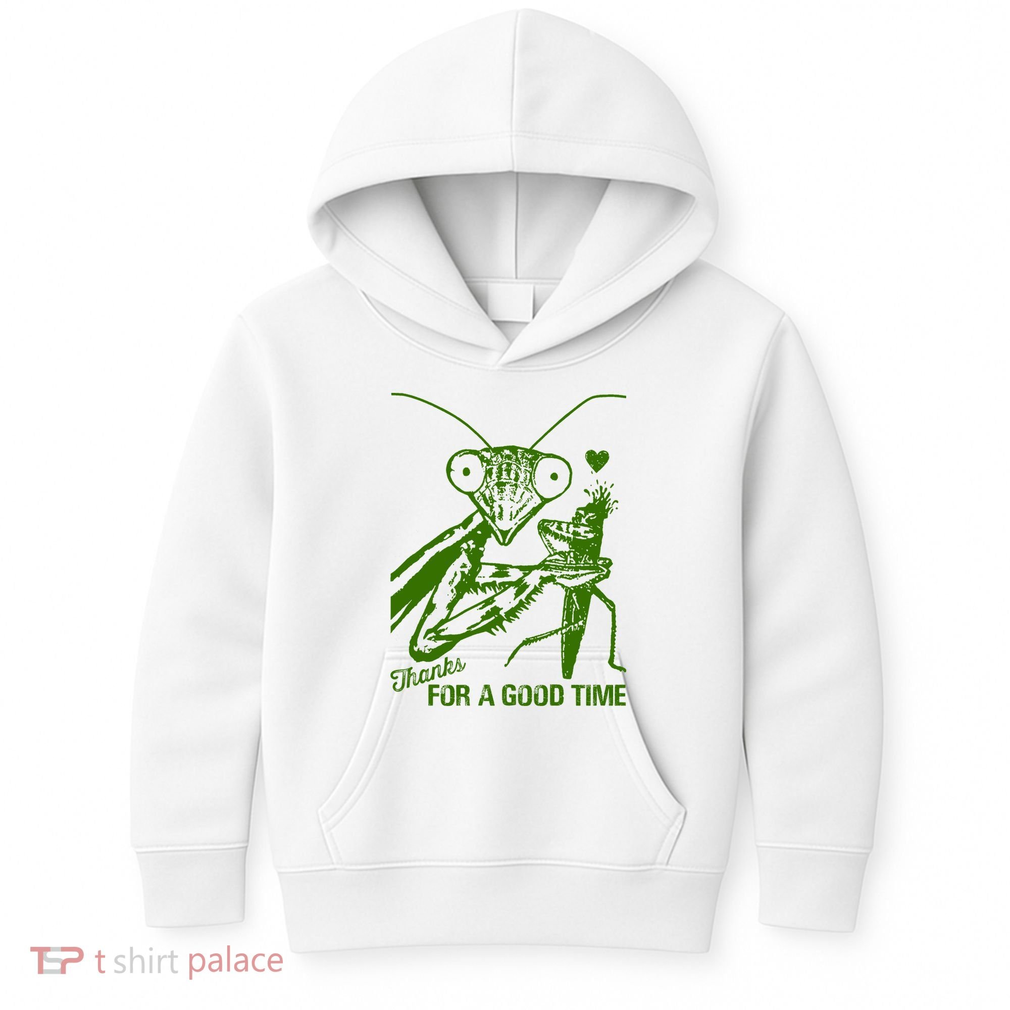 Praying Mantis Thanks For A Good Time Funny Kids Hoodie