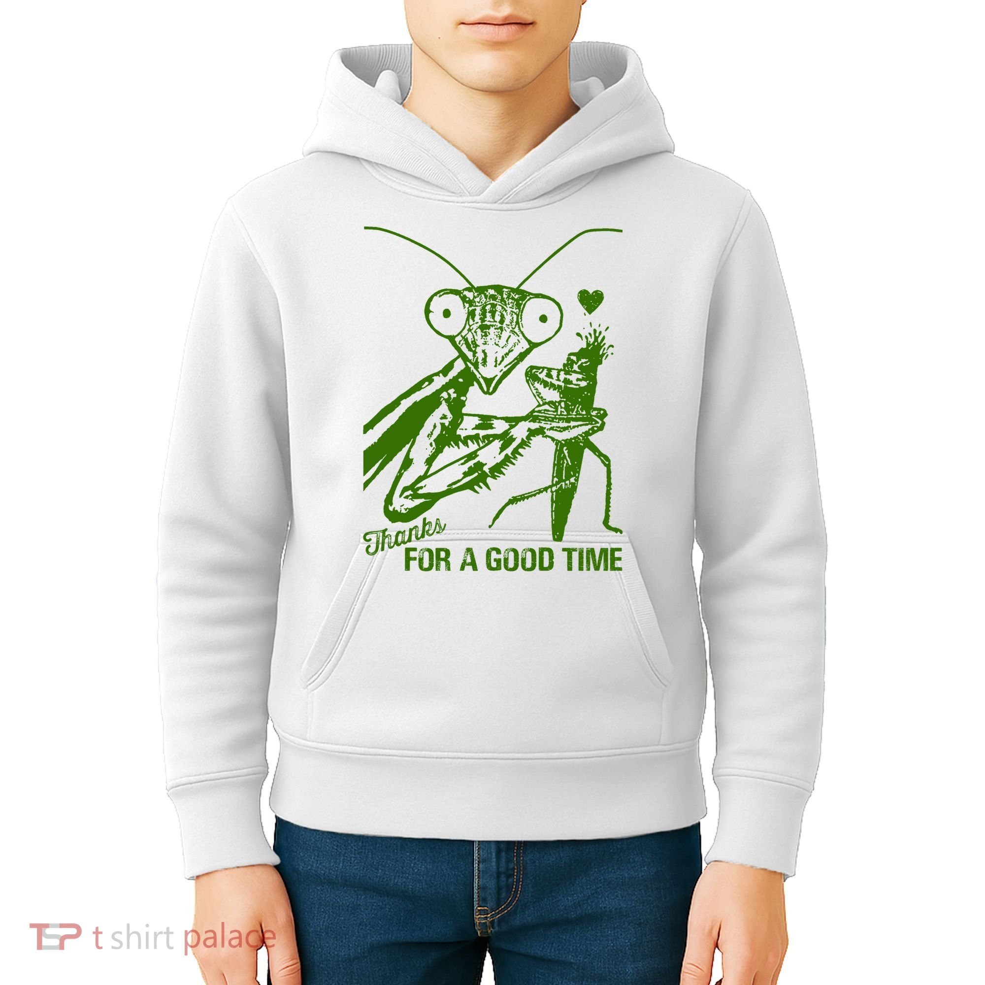 Praying Mantis Thanks For A Good Time Funny Kids Hoodie