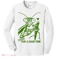 Praying Mantis Thanks For A Good Time Funny Kids Long Sleeve Shirt thumb 0