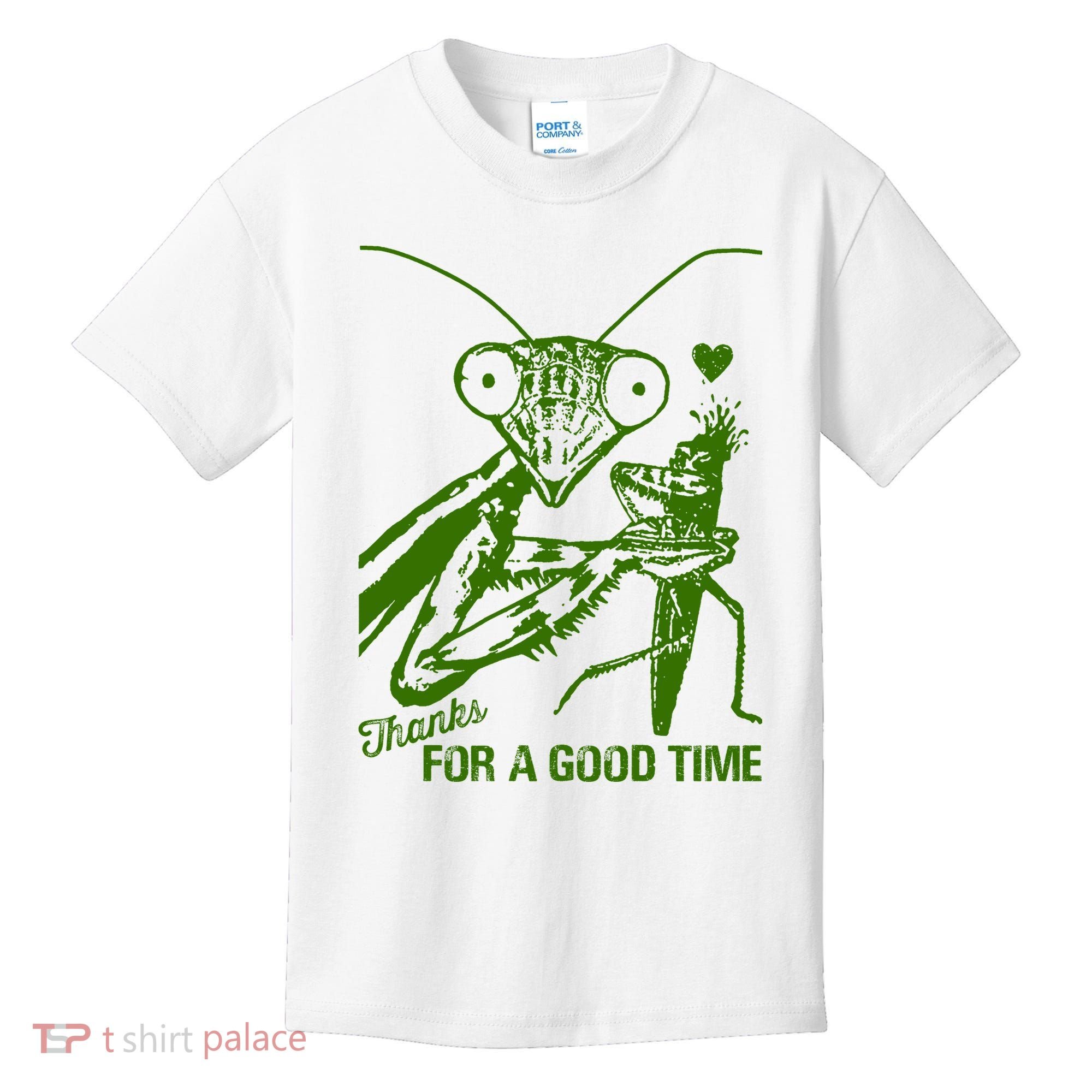 Praying Mantis Thanks For A Good Time Funny Kids T-Shirt
