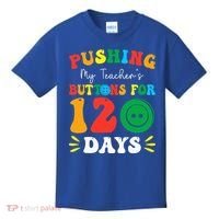 Pushing My Teacher's Buttons For 120 Days 120th Day School Kids T-Shirt thumb 0