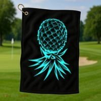 Party Mode Upside Down Pineapple Swinger Vanilla Swapping Great Gift Golf Towel thumb 1