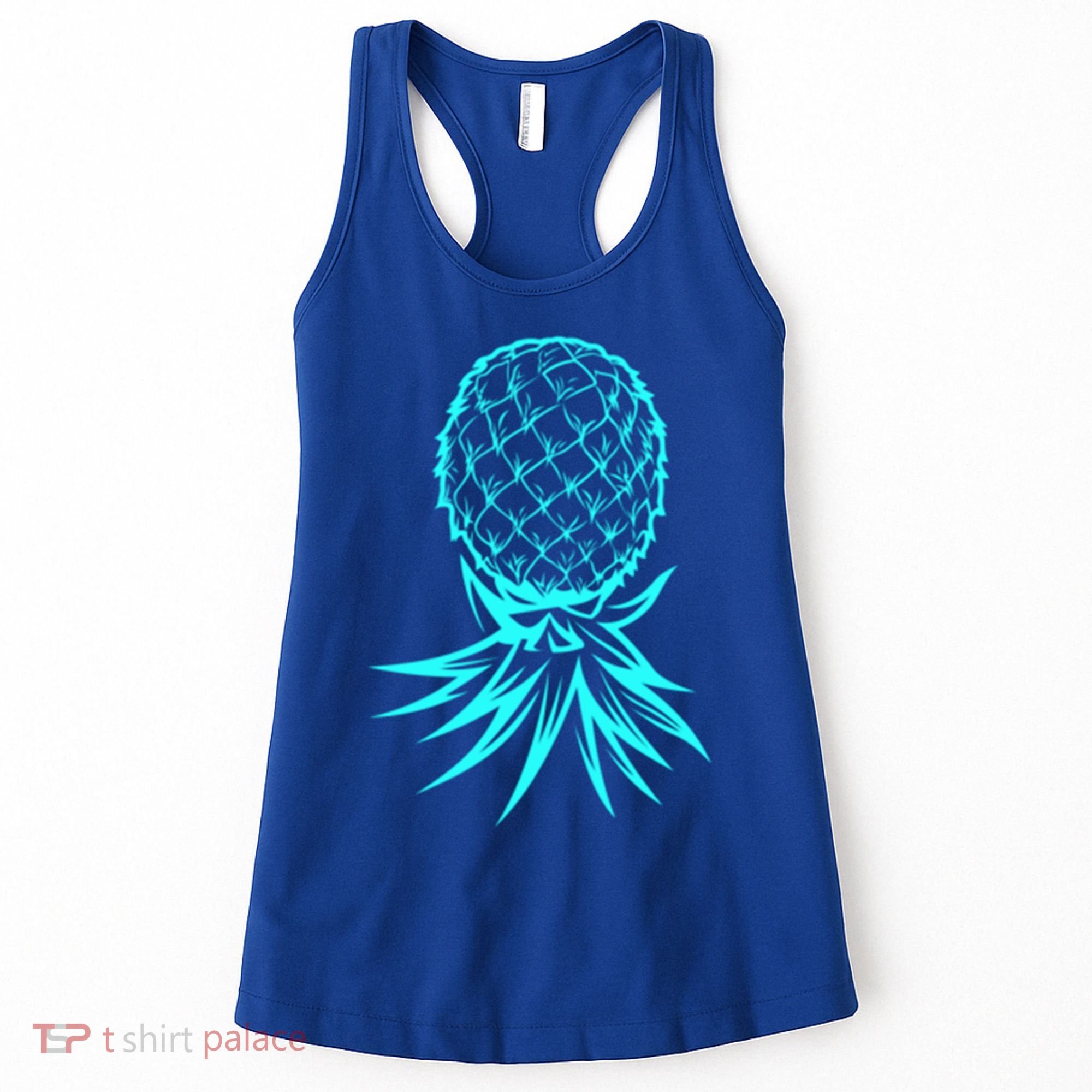 Party Mode Upside Down Pineapple Swinger Vanilla Swapping Great Gift Women's Tank Top