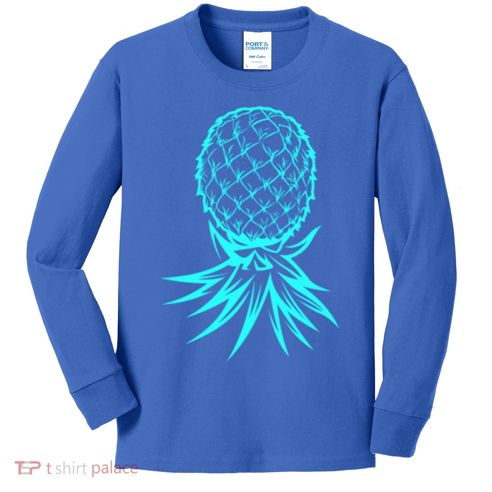 Party Mode Upside Down Pineapple Swinger Vanilla Swapping Great Gift Kids Long Sleeve Shirt