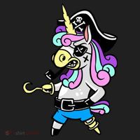 Pirate Magical Unicorn Women's Sweatshirt thumb 2