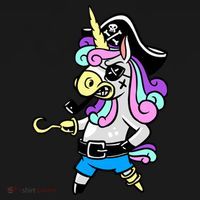 Pirate Magical Unicorn Hoodie thumb 2