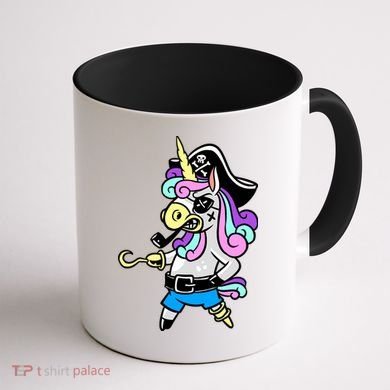 Pirate Magical Unicorn Coffee Mug back