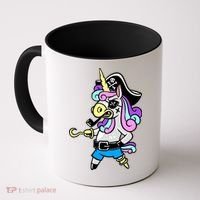Pirate Magical Unicorn Coffee Mug thumb 0