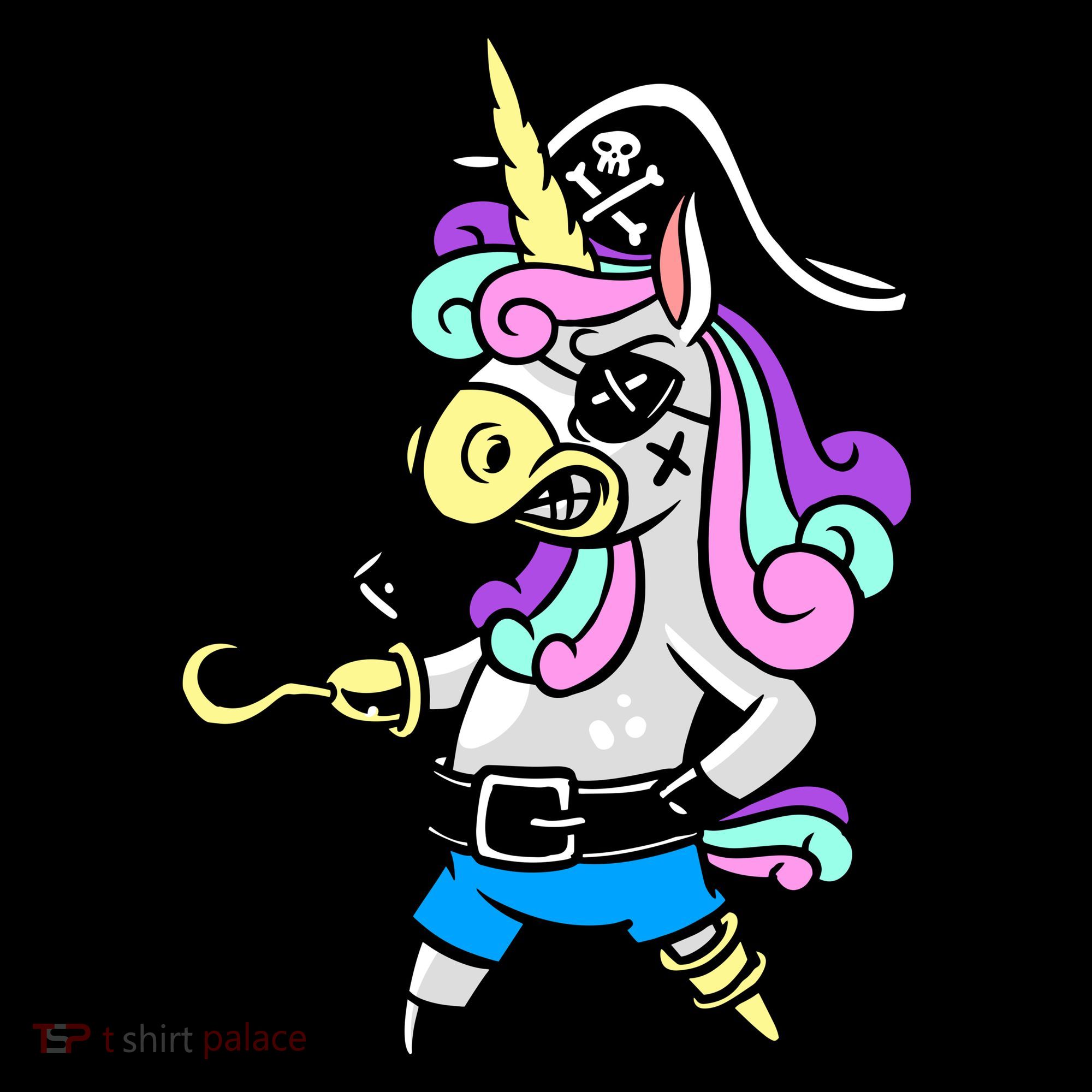 Pirate Magical Unicorn Toddler Hoodie