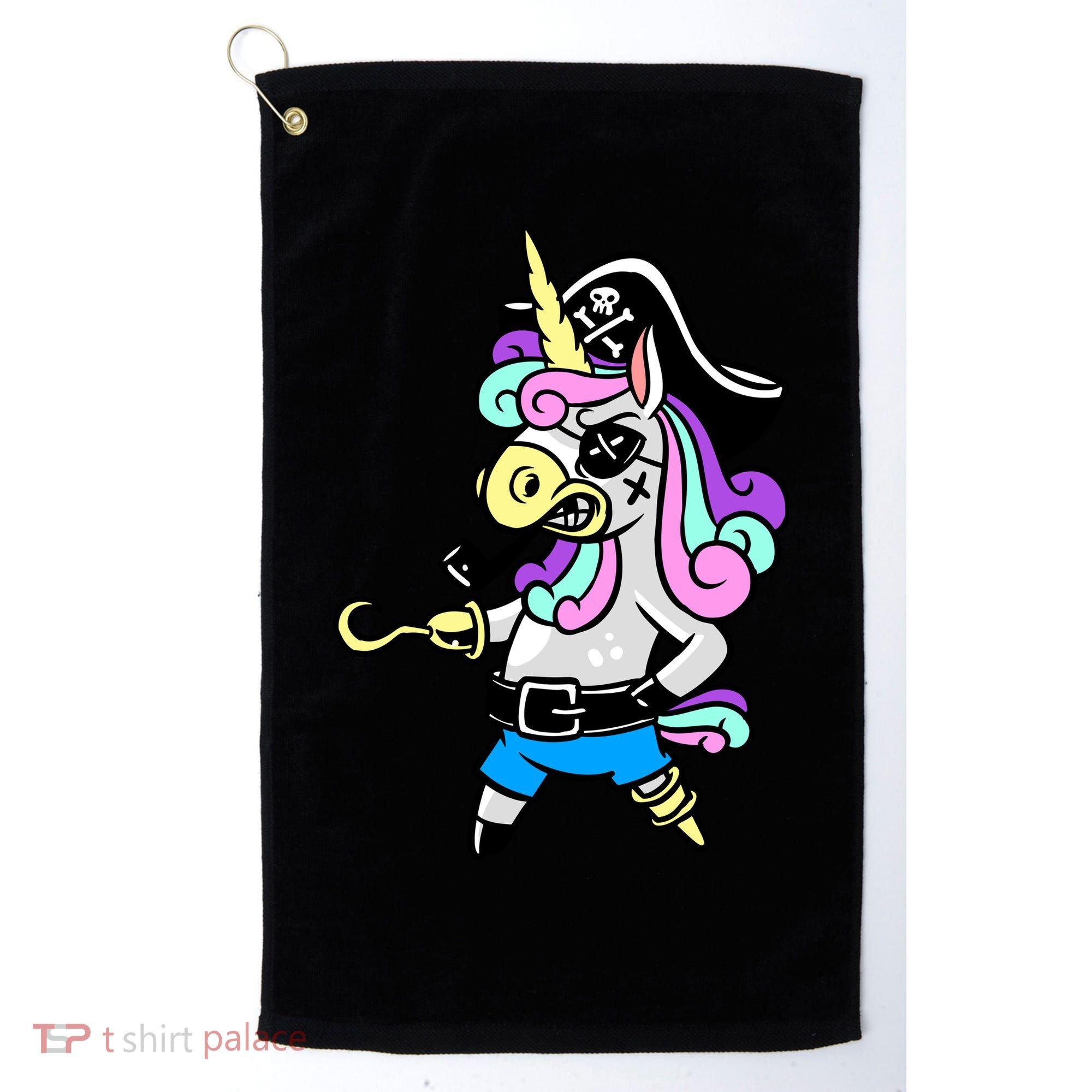 Pirate Magical Unicorn Golf Towel