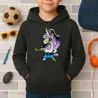 Pirate Magical Unicorn Kids Hoodie thumb 2