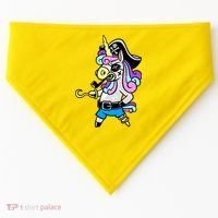 Pirate Magical Unicorn USA-Made Doggie Bandana thumb 0