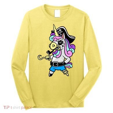 Pirate Magical Unicorn Long Sleeve Shirt