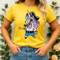 Pirate Magical Unicorn Women's T-Shirt thumb 2