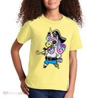 Pirate Magical Unicorn Kids T-Shirt thumb 2