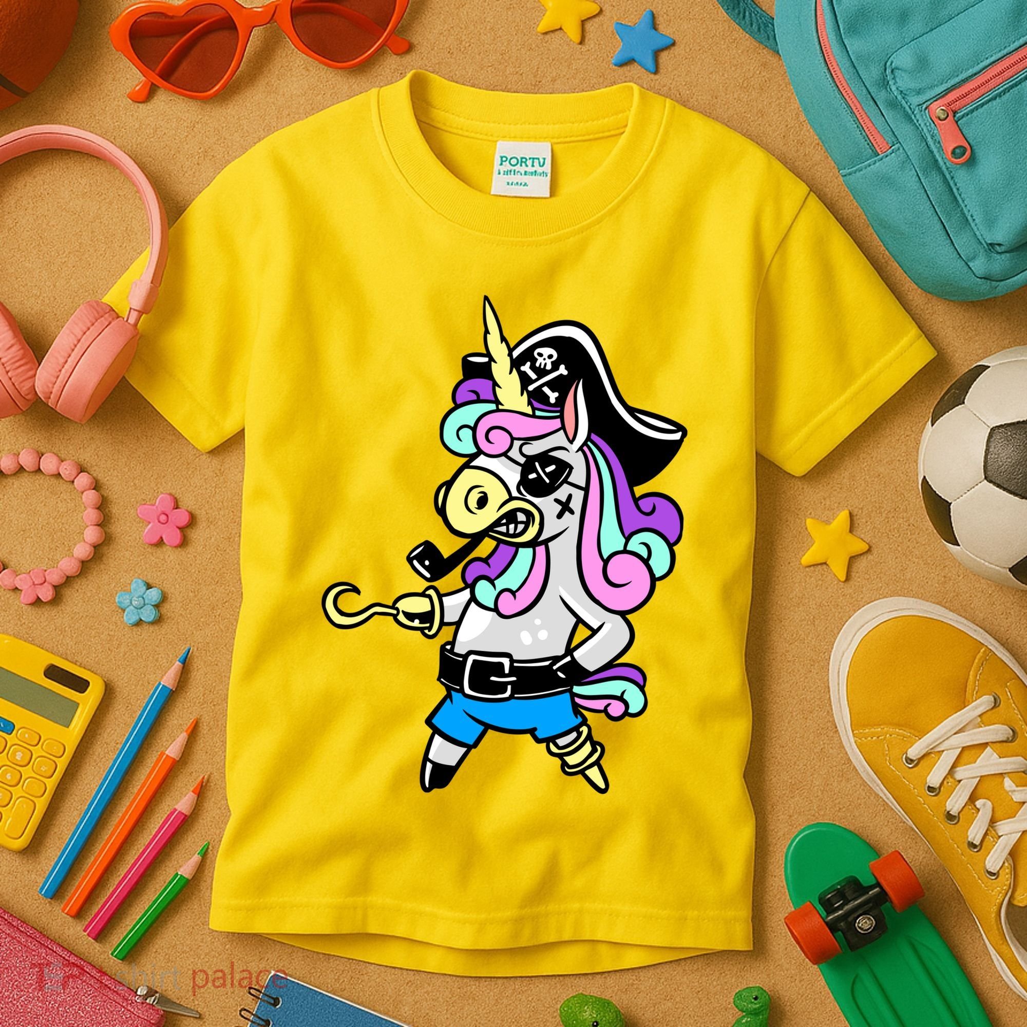 Pirate Magical Unicorn Kids T-Shirt