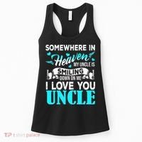 Proud My Uncle In Heaven Happy Fathers Day Proud Of Uncle Women's Tank Top thumb 0