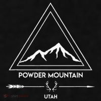 Powder Mountain Utah Ski Vacation Ladies PosiCharge Tri-Blend Wicking Tank thumb 2