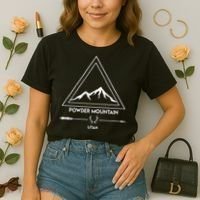 Powder Mountain Utah Ski Vacation Comfort Colors Boxy T-Shirt thumb 2