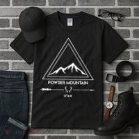 Powder Mountain Utah Ski Vacation Tall T-Shirt thumb 3