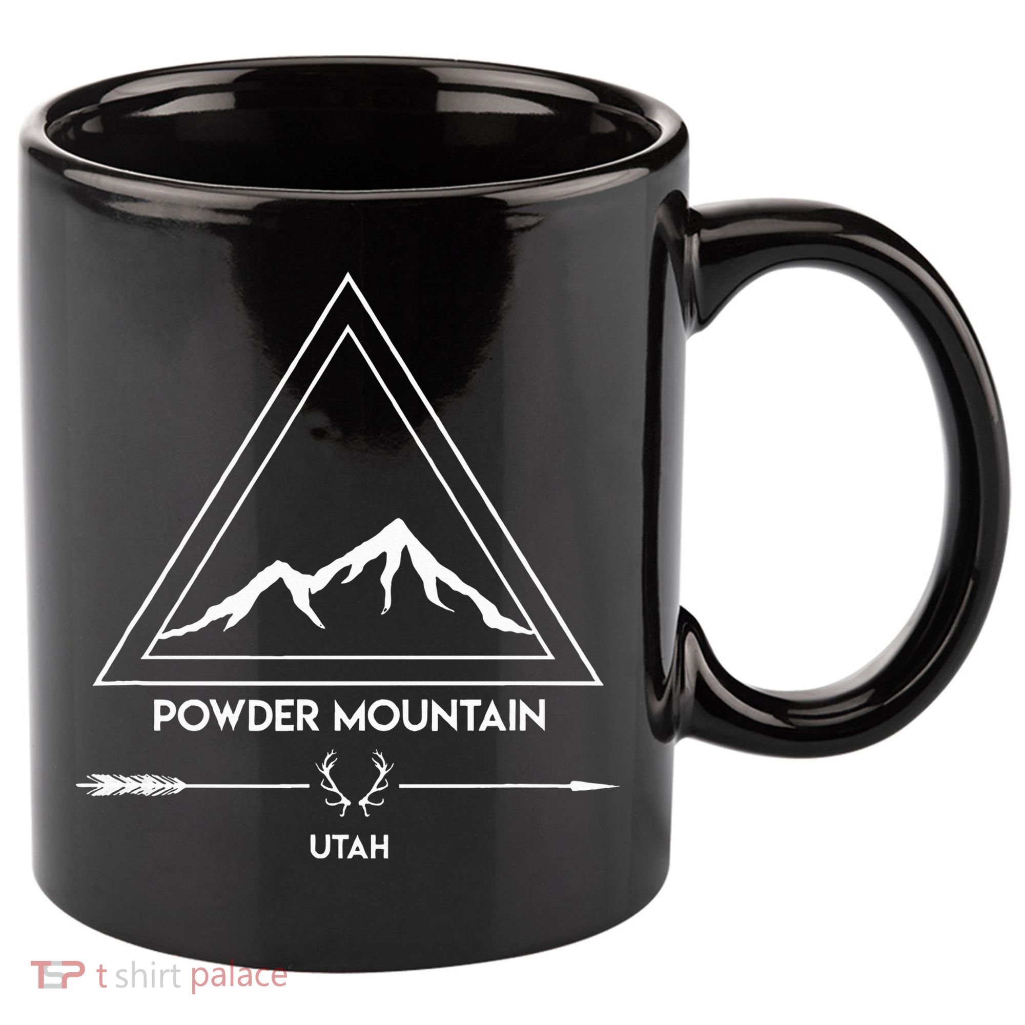 Powder Mountain Utah Ski Vacation 11oz C Handle Ceramic Mug