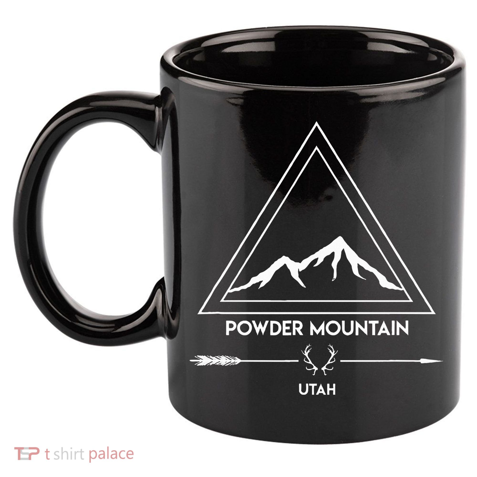 Powder Mountain Utah Ski Vacation 11oz C Handle Ceramic Mug