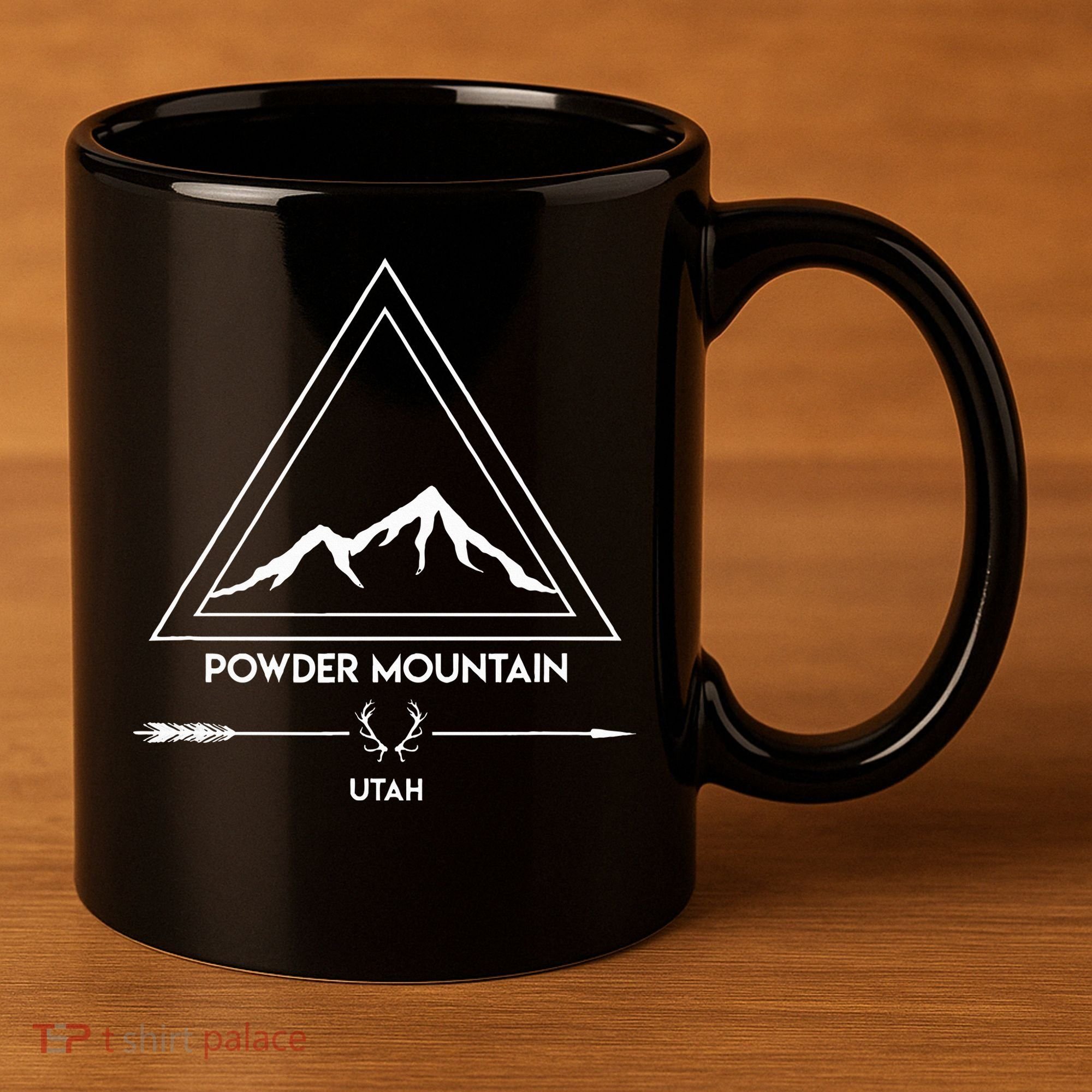 Powder Mountain Utah Ski Vacation 11oz C Handle Ceramic Mug