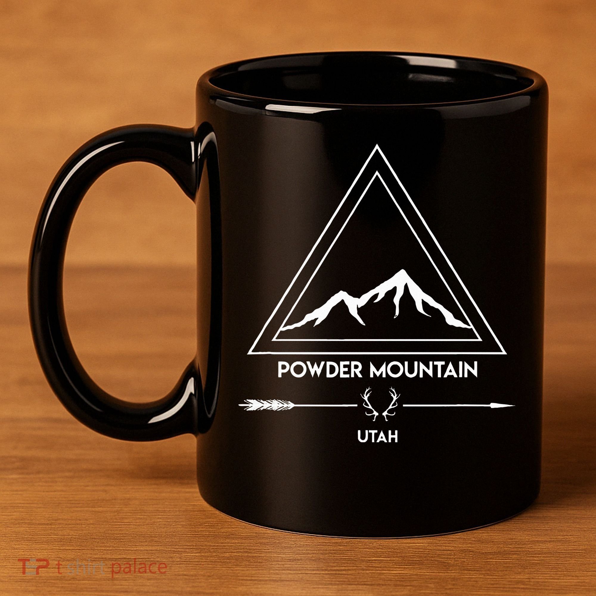 Powder Mountain Utah Ski Vacation 11oz C Handle Ceramic Mug