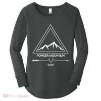 Powder Mountain Utah Ski Vacation Women's Perfect Tri Tunic Long Sleeve Shirt thumb 0