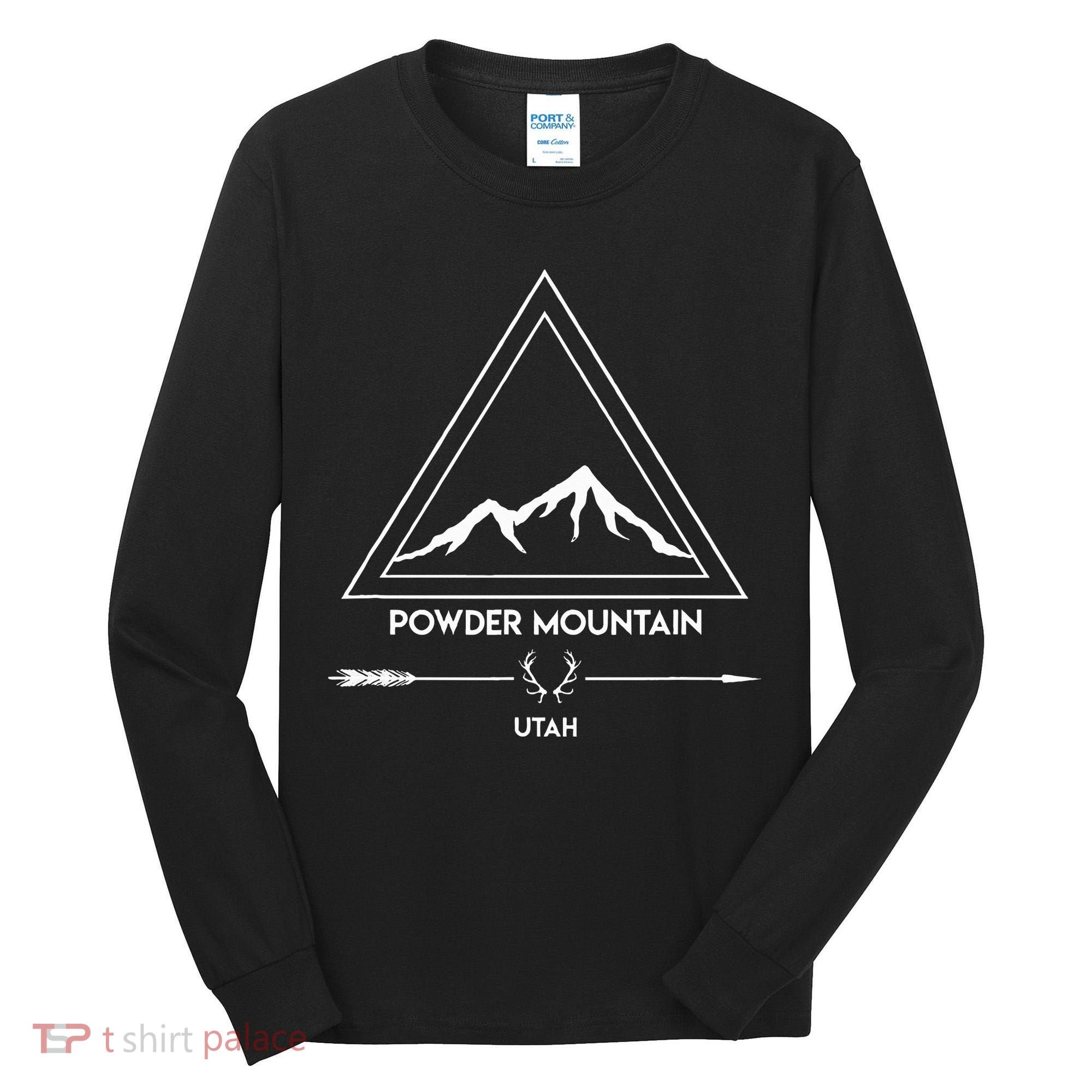 Powder Mountain Utah Ski Vacation Tall Long Sleeve Shirt
