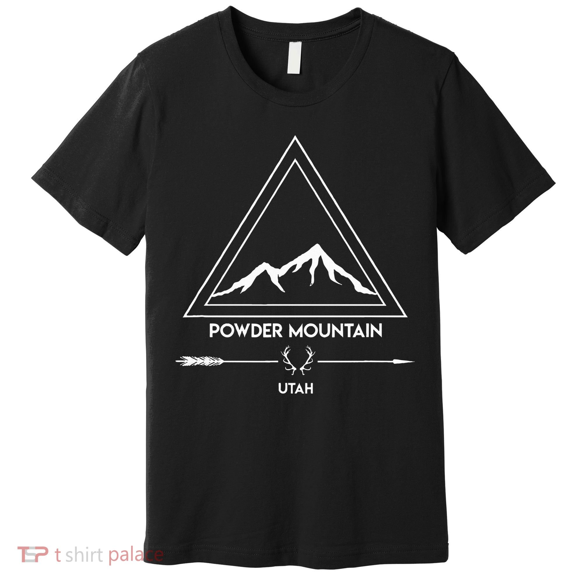 Powder Mountain Utah Ski Vacation Premium T-Shirt