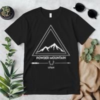 Powder Mountain Utah Ski Vacation Premium T-Shirt thumb 2