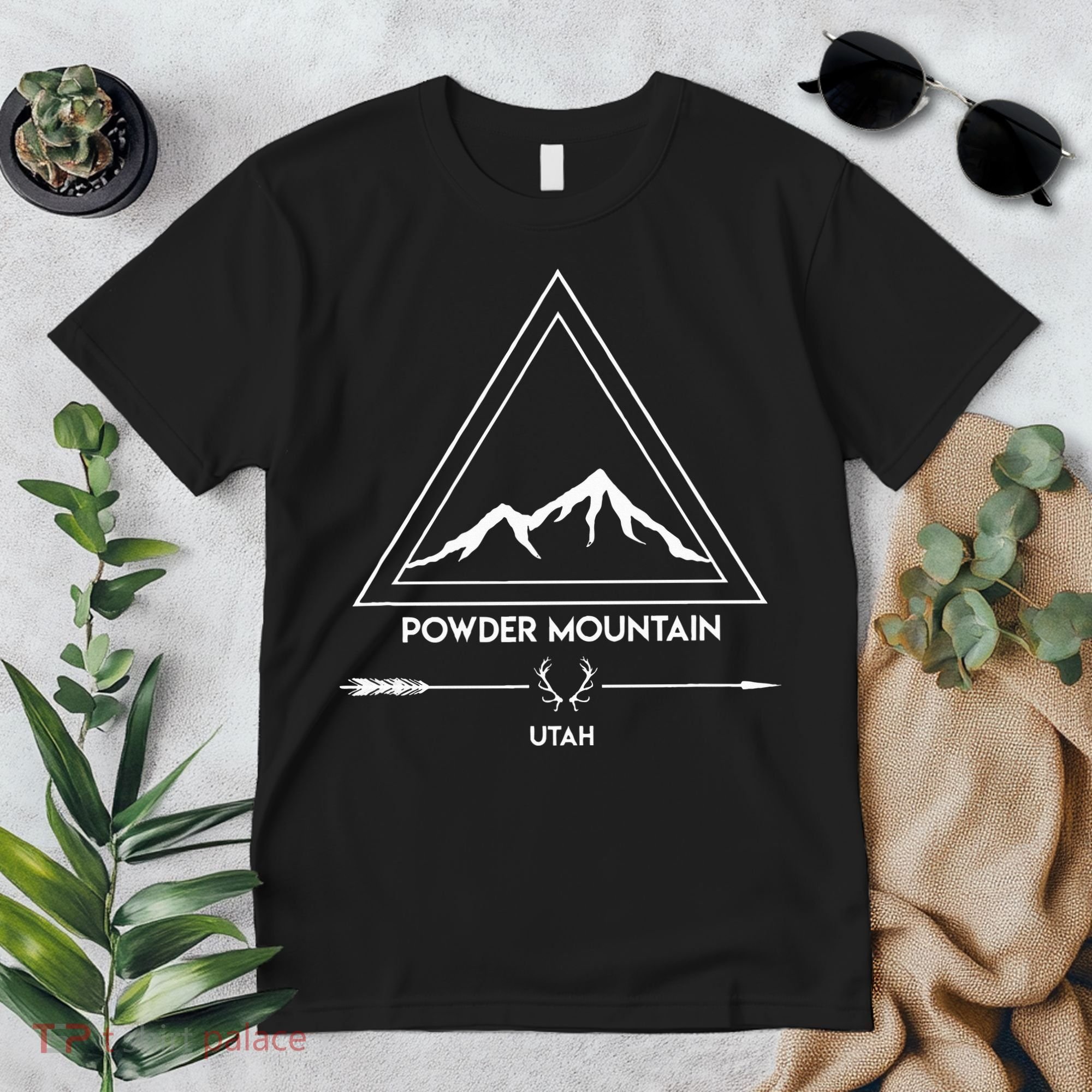 Powder Mountain Utah Ski Vacation Premium T-Shirt
