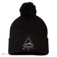 Powder Mountain Utah Ski Vacation Pom Pom 12in Knit Beanie thumb 0