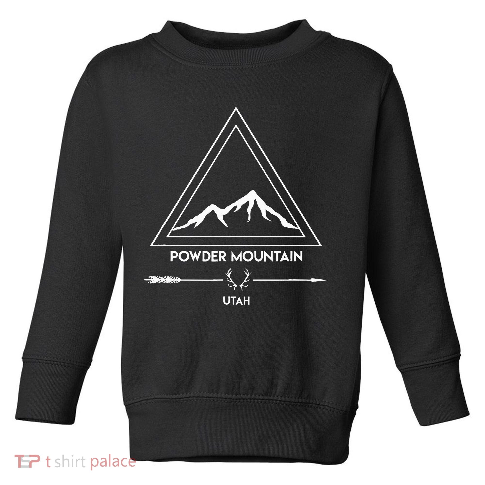 Powder Mountain Utah Ski Vacation Toddler Sweatshirt