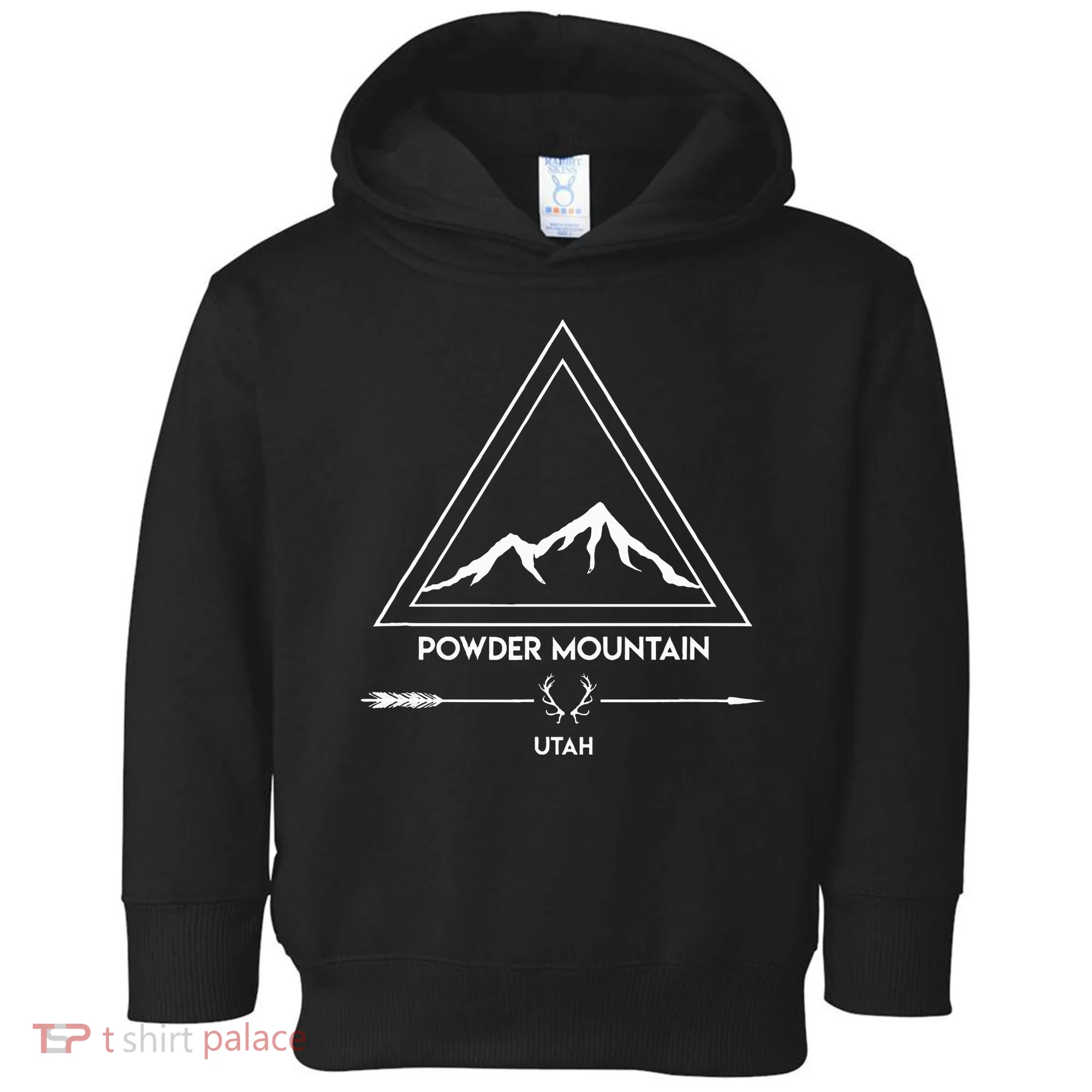 Powder Mountain Utah Ski Vacation Toddler Hoodie