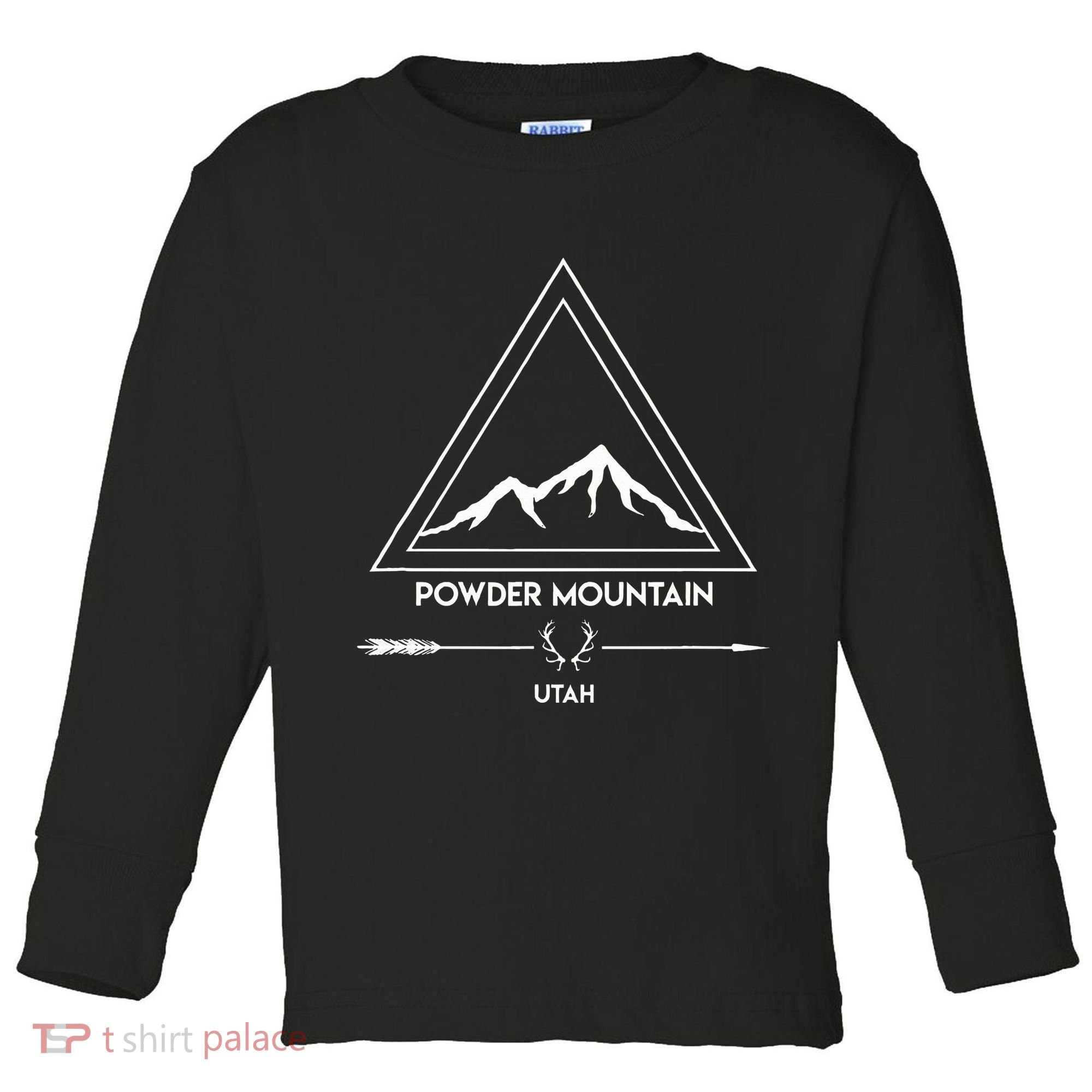 Powder Mountain Utah Ski Vacation Toddler Long Sleeve Shirt