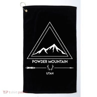 Powder Mountain Utah Ski Vacation Golf Towel