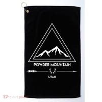 Powder Mountain Utah Ski Vacation Golf Towel thumb 0