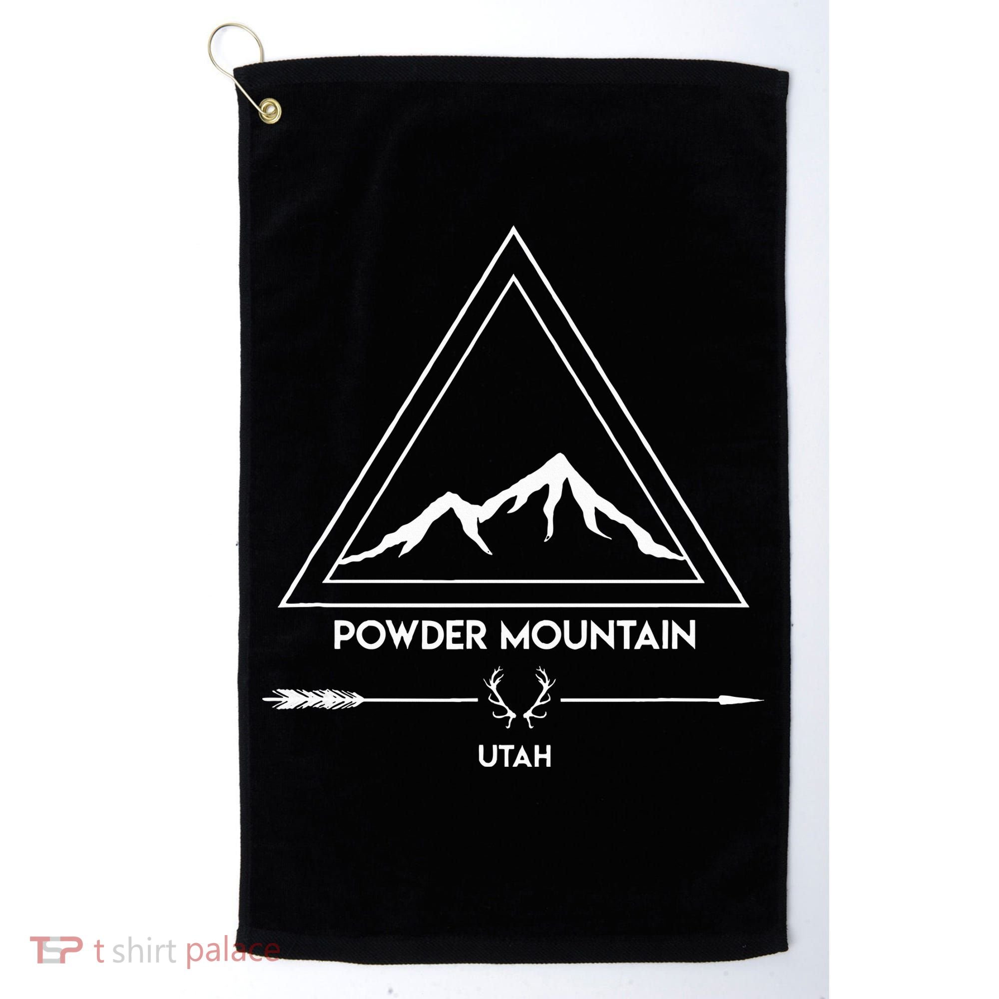 Powder Mountain Utah Ski Vacation Golf Towel