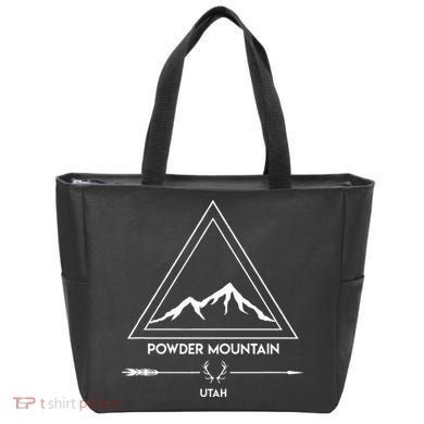 Powder Mountain Utah Ski Vacation Tote Bag