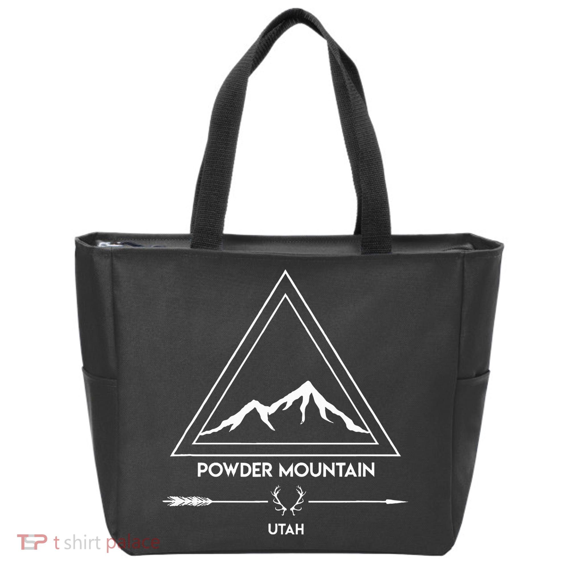 Powder Mountain Utah Ski Vacation Tote Bag